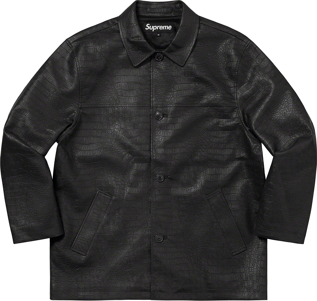 Faux Croc Car Coat view 7